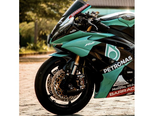 2008-2016 Light Green White Black Petronas Yamaha YZF R6 Motorcycle Fairings UK Stores