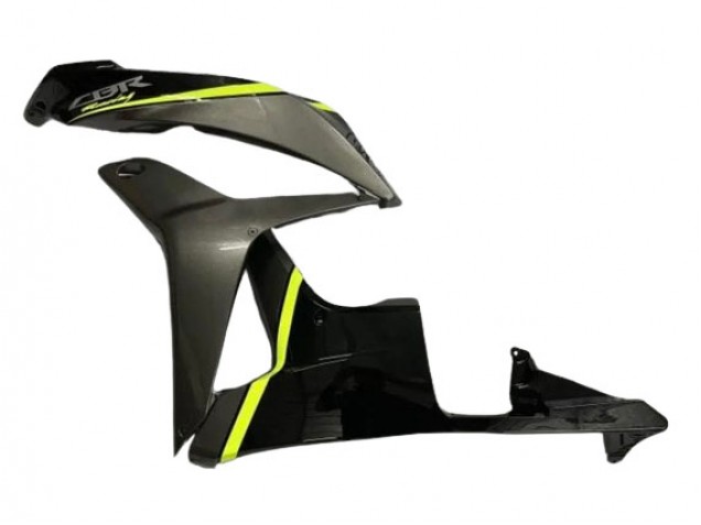 2007-2008 Glossy Black High Viz Yellow Honda CBR600RR Motorcycle Fairings UK Stores