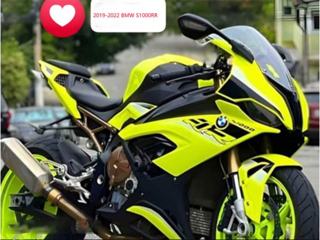 2019-2022 Lemon Yellow BMW S1000RR Motorcycle Fairings UK Stores