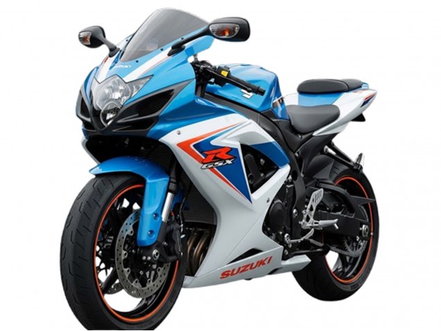 2006-2007 White Blue Red Suzuki GSXR 600 Motorcycle Fairings UK Stores