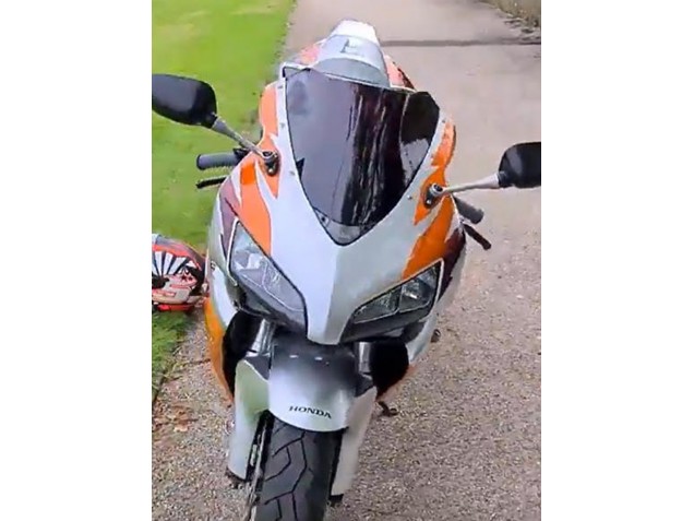 2006-2007 Silver Oange Honda CBR1000RR Motorcycle Fairings UK Stores