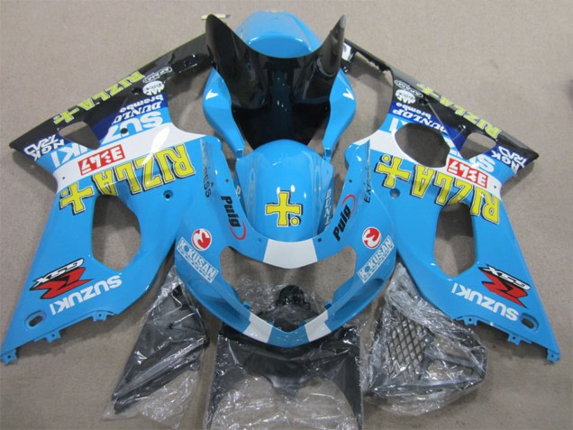 2000-2002 Blue Yellow White Black Rizla Suzuki GSXR 1000 Motorcycle Fairings UK Stores