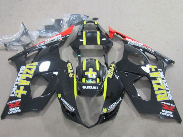 2003-2004 Glossy Black Red Yellow Rizla Suzuki GSXR 1000 Motorcycle Fairings UK Stores