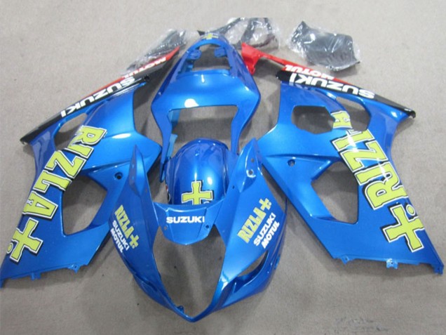 2003-2004 Blue Yellow Black Rizla Suzuki GSXR 1000 Motorcycle Fairings UK Stores
