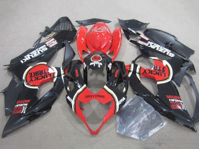 2005-2006 Black Red Lucky Strike Motul Suzuki GSXR 1000 Motorcycle Fairings UK Stores