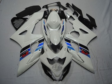 2007-2008 White Blue Red Suzuki GSXR 1000 Motorcycle Fairing Kits UK Stores