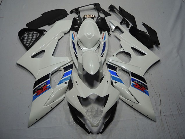 2007-2008 White Blue Red Suzuki GSXR 1000 Motorcycle Fairing Kits UK Stores