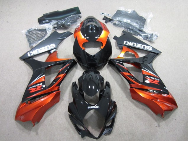 2007-2008 Glossy Black Orange Suzuki GSXR 1000 Motorcycle Fairing UK Stores