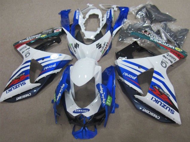 2009-2016 White Blue Red Samsung Suzuki GSXR 1000 Motorcycle Fairings UK Stores