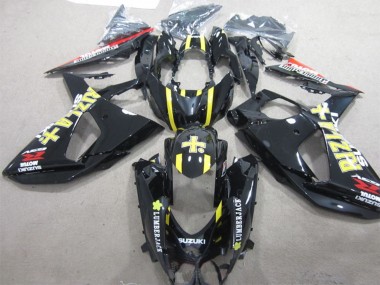 2009-2016 Glossy Black Yellow Rizla Lumber Jack Suzuki GSXR 1000 Motorcycle Fairings UK Stores
