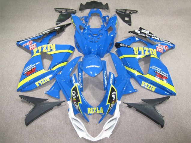 2009-2016 Blue Yellow Rizla Q8 Oils Suzuki GSXR 1000 Motorcycle Fairings UK Stores