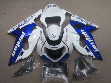 2001-2003 White Blue Jordan Motul Suzuki GSXR 600 Motorcycle Fairings UK Stores