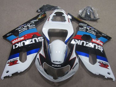 2001-2003 White Blue Red Black Motul Suzuki GSXR 600 Motorcycle Fairings UK Stores
