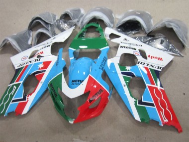 2001-2003 White Blue Green Red Motul Suzuki GSXR 600 Motorcycle Fairings UK Stores