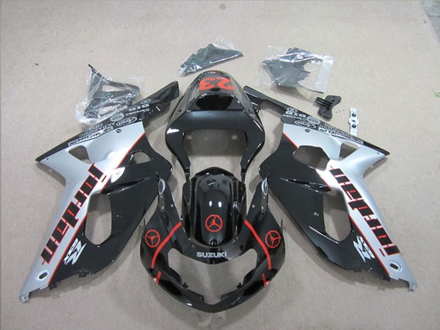 2001-2003 Silver Glossy Black Red Jordan 23 Suzuki GSXR 600 Motorcycle Fairings UK Stores