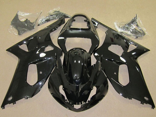 2001-2003 Glossy Black Suzuki GSXR 600 Motorcycle Fairings UK Stores