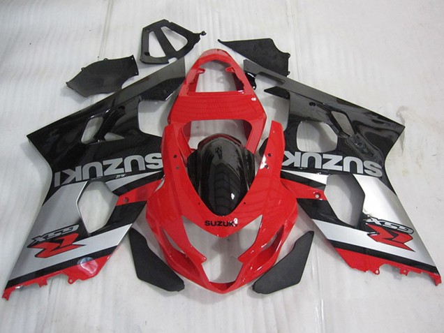 2004-2005 Red Silver Glossy Black Suzuki GSXR 600 Motorcycle Fairings UK Stores