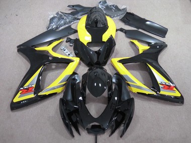 2006-2007 Yellow Grey Black Suzuki GSXR 600 Motorcycle Fairings UK Stores