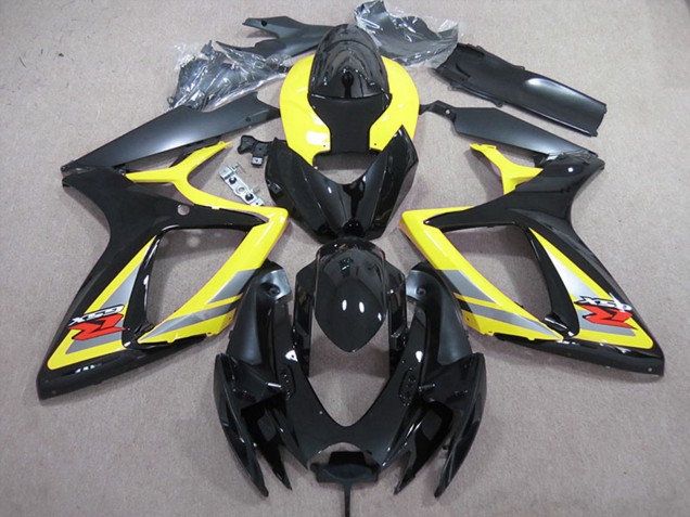 2006-2007 Yellow Grey Black Suzuki GSXR 600 Motorcycle Fairings UK Stores