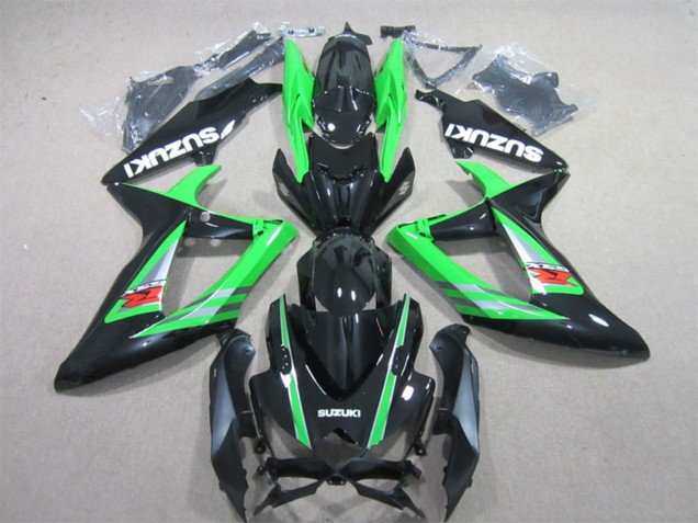 2006-2007 Green Glossy Black Red Suzuki GSXR 600 Motorcycle Fairings UK Stores