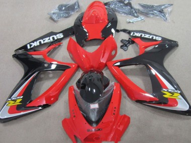 2006-2007 Red Silver Glossy Black Yellow Suzuki GSXR 600 Motorcycle Fairings UK Stores