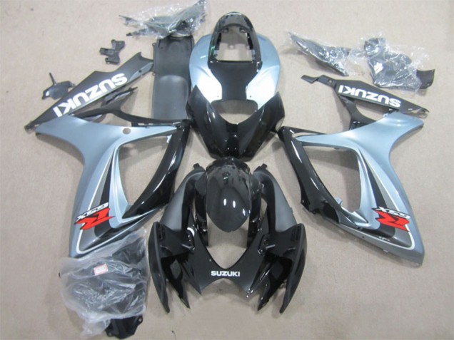 2006-2007 Grey Glossy Black Suzuki GSXR 600 Motorcycle Fairings UK Stores