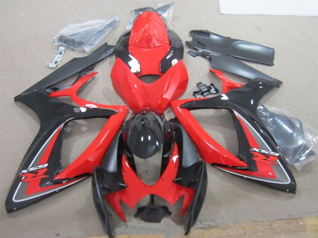 2006-2007 Red Black Suzuki GSXR 600 Motorcycle Fairings UK Stores