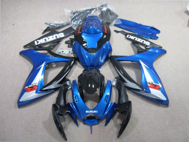 2006-2007 Blue White Glossy Black Red Suzuki GSXR 600 Motorcycle Fairings UK Stores