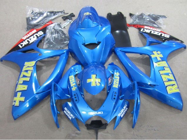 2006-2007 Blue Gold Red Rizla Suzuki GSXR 600 Motorcycle Fairings UK Stores