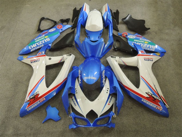 2008-2010 White Blue Red Green Suzuki GSXR 600 Motorcycle Fairings UK Stores