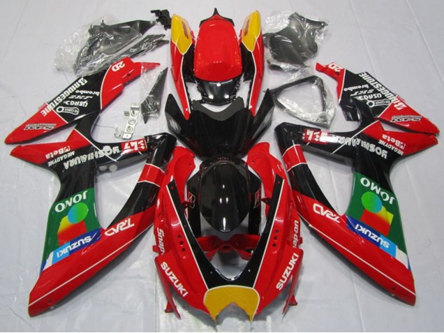 2008-2010 Red Orange Blue Green Black JOMO Suzuki GSXR 600 Motorcycle Fairings UK Stores