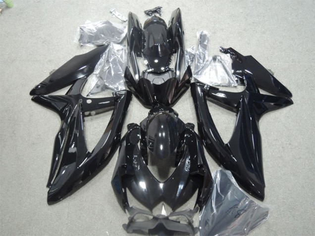 2008-2010 Glossy Black Suzuki GSXR 600 Motorcycle Fairings UK Stores