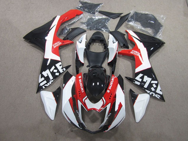 2011-2024 Black Red White Suzuki GSXR 600 Motorcycle Fairings UK Stores
