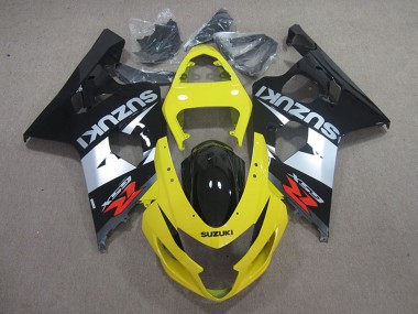 2004-2005 Yelow Silver Black Suzuki GSXR 750 Motorcycle Fairings UK Stores