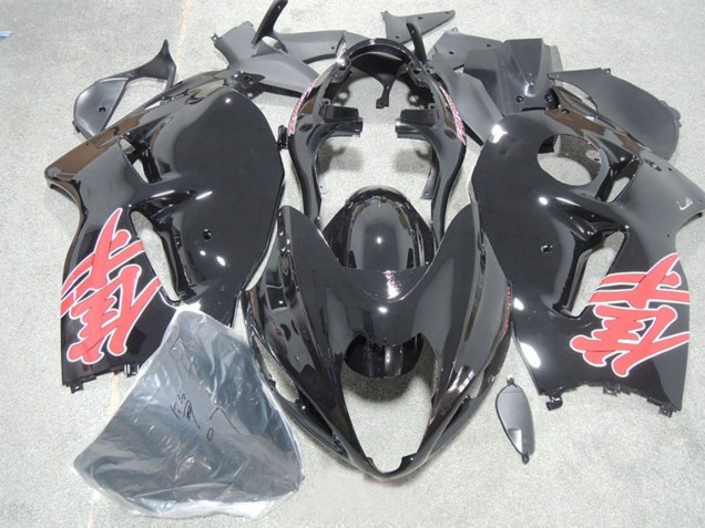 1996-2007 Glossy Black Red Decal Suzuki GSXR 1300 Hayabusa Motorcycle Fairings UK Stores