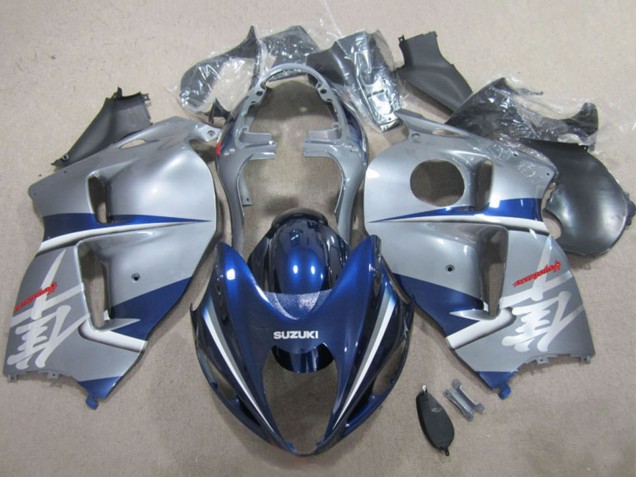 1996-2007 Silver Blue Suzuki GSXR 1300 Hayabusa Motorcycle Fairings UK Stores