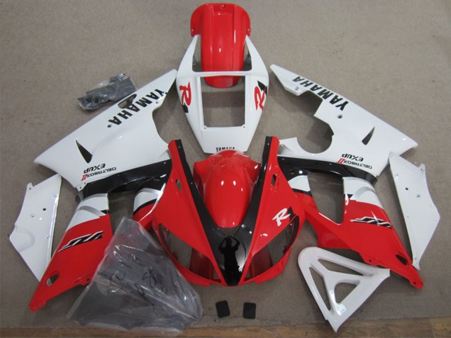 1998-1999 White Red Black Yamaha YZF R1 Motorcycle Fairing UK Stores