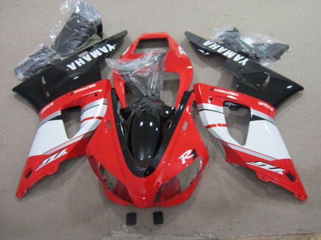 1998-1999 Red White Silver Glossy Black Yamaha YZF R1 Motorcycle Fairings UK Stores