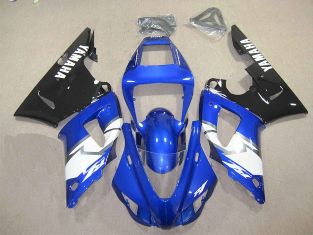 1998-1999 Blue White Glossy Black Yamaha YZF R1 Motorcycle Fairings UK Stores