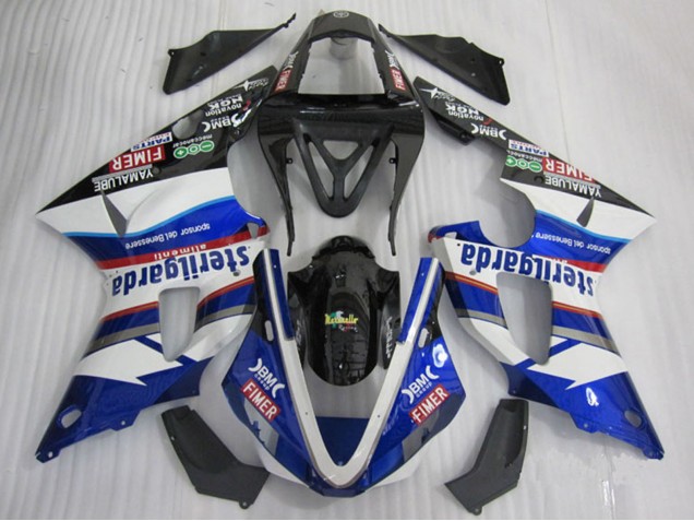 2000-2001 White Blue Black Red Fimer Sterilgarda Yamaha YZF R1 Motorcycle Fairings UK Stores