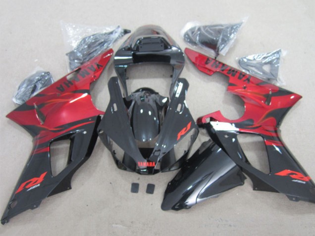 2000-2001 Red Glossy Black Yamaha YZF R1 Motorcycle Fairings UK Stores