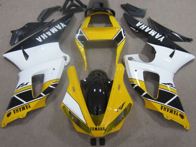 2000-2001 Yellow White Black Yamaha YZF R1 Motorcycle Fairings UK Stores