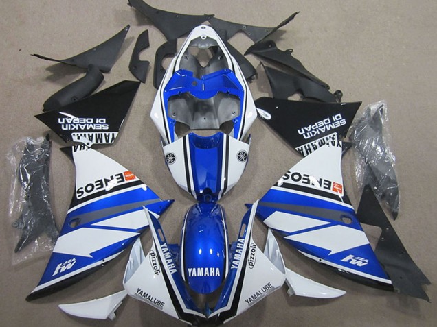 2000-2001 White Blue Black ENEOS Yamaha YZF R1 Motorcycle Fairings UK Stores