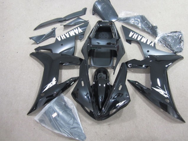2002-2003 Glossy Black Matte Black White Yamaha YZF R1 Motorcycle Fairings UK Stores