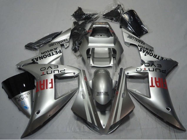 2002-2003 Silver Red Fiat Yamaha YZF R1 Motorcycle Fairings UK Stores