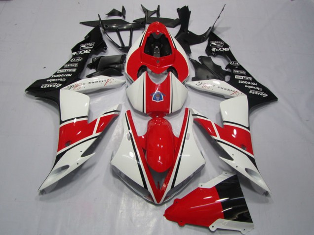 2004-2006 White Red Black Yamaha YZF R1 Motorcycle Fairing UK Stores