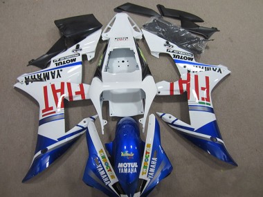 2004-2006 White Blue Red Fiat Motul Yamaha YZF R1 Motorcycle Fairings UK Stores