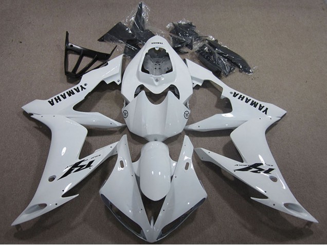 2004-2006 White Black Decal Yamaha YZF R1 Motorcycle Fairings UK Stores