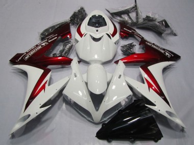 2004-2006 White Red Michelin Yamaha YZF R1 Motorcycle Fairings UK Stores