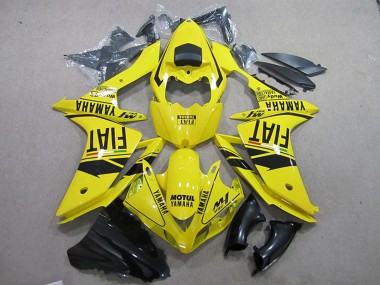 2007-2008 Yellow Black Motul Fiat Yamaha YZF R1 Motorcycle Fairings UK Stores
